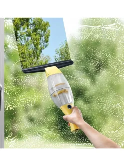 CLEANmaxx Staubsauger|Klima & Haushalt<Akku-Fensterreiniger 3,7 V in Gelb mit Verlängerungsstange