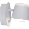 näve Wandleuchten<Akku-LED-Wandleuchte "Tondo" in Weiß - (B)14,5 cm