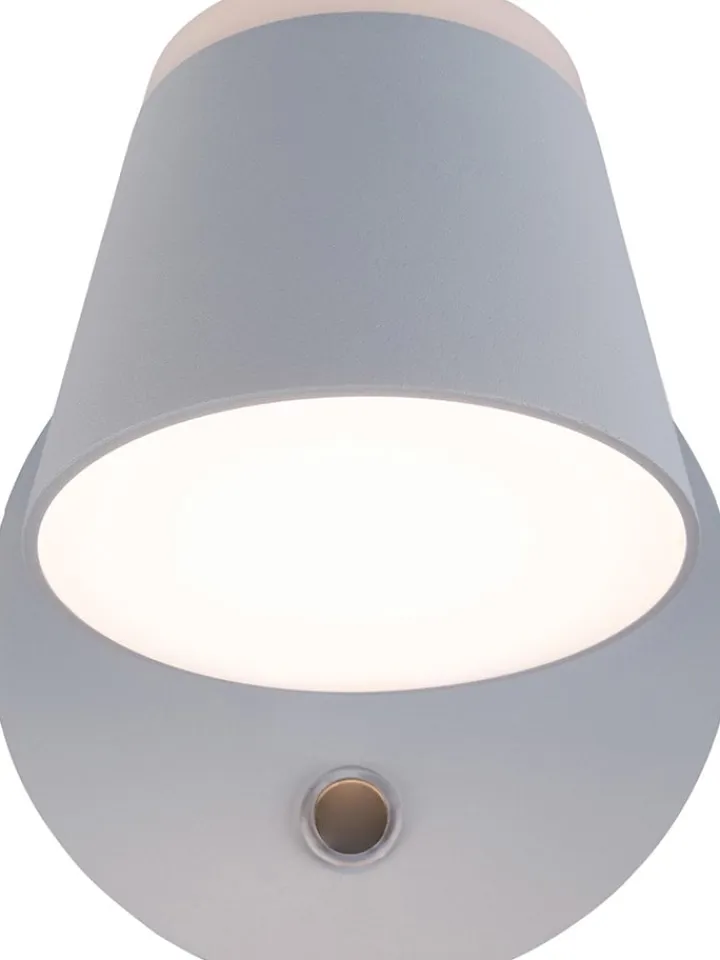 näve Wandleuchten<Akku-LED-Wandleuchte "Tondo" in Weiß - (B)14,5 cm