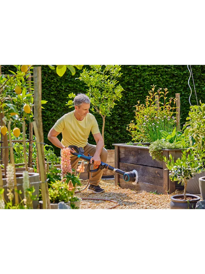 Gardena Gartendekoration<Akku-Multi-Reiniger "Aqua Brush Universal 04" in Grau