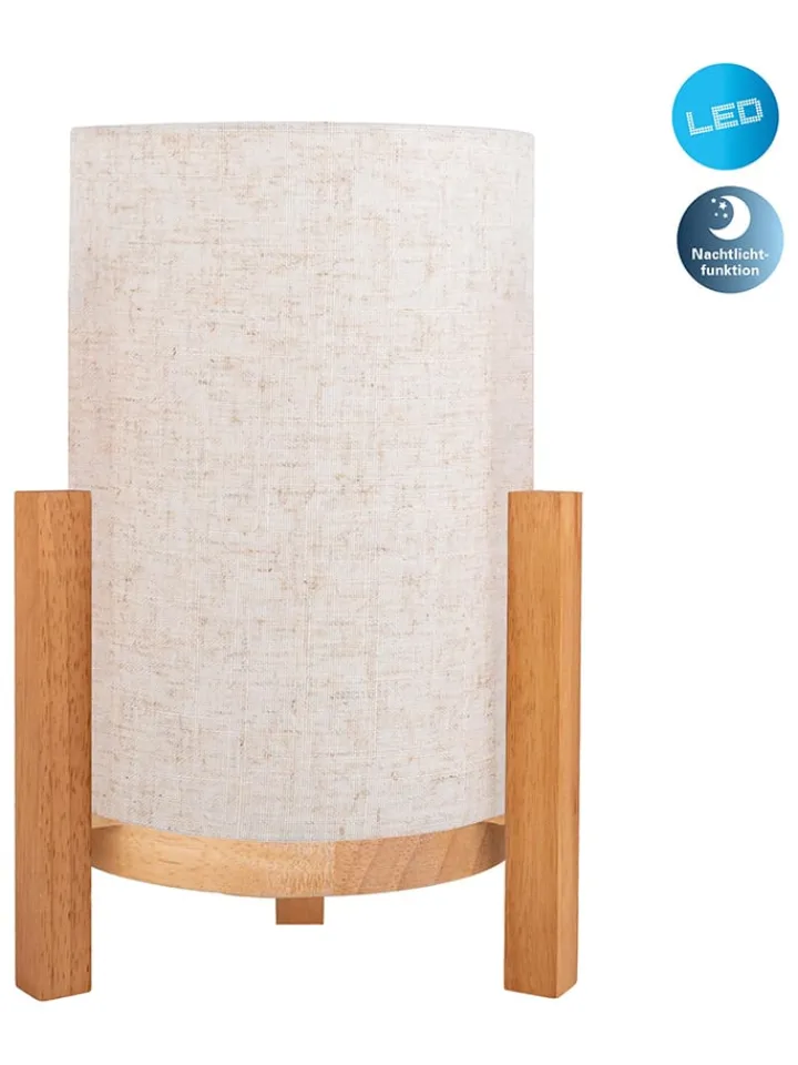 näve Tischleuchten<Akku-Tischleuchte "Madita" in Beige - EEK E (A bis G)
