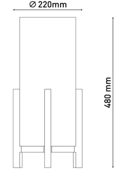 näve Tischleuchten<Akku-Tischleuchte "Madita" in Weiß - EEK E (A bis G)