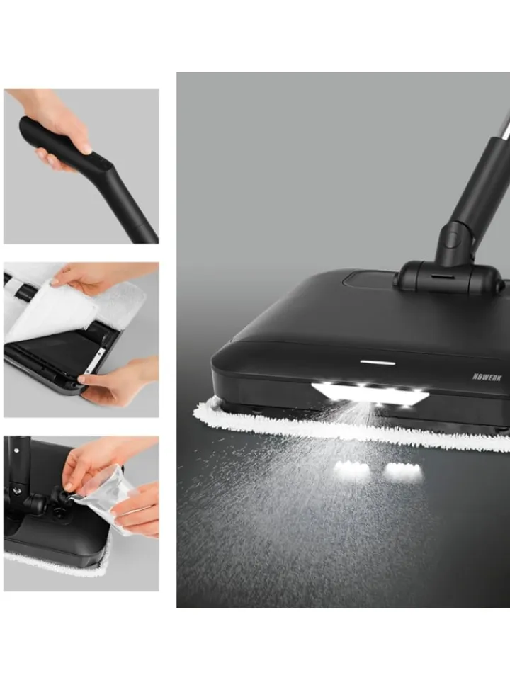 MAXXMEE Staubsauger<Akku-Vibrationsmopp Midnight Black Edition
