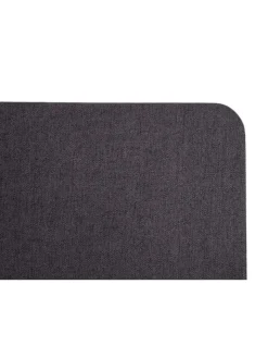 MCW Paravents<Akustik-Tischtrennwand G75, 60x140cm braun-grau