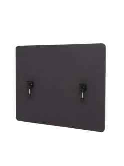MCW Paravents<Akustik-Tischtrennwand G75, 60x75cm braun-grau