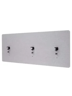 MCW Paravents<Akustik-Tischtrennwand G75, 60x160cm grau