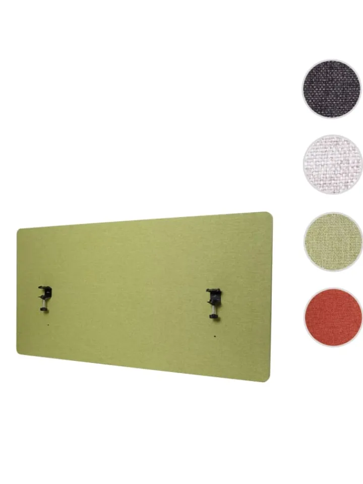 MCW Paravents<Akustik-Tischtrennwand G75, 60x120cm grün