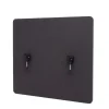 MCW Paravents<Akustik-Tischtrennwand G75, 60x65cm braun-grau