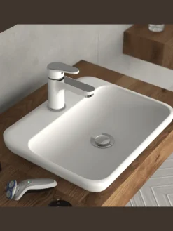 Franz Joseph Schütte Badarmaturen<ALASKA Waschtischarmatur, Weiß/Chrom