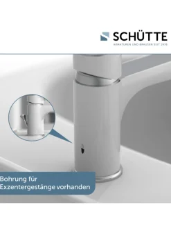 Franz Joseph Schütte Badarmaturen<ALASKA Waschtischarmatur, Weiß/Chrom