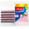 Vileda Putz- & Waschutensilien<Allzwecktücher "Actifibre Soft" in Rosa/ Grau - 10 Stück