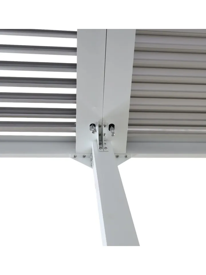 MCW Gartenmöbel<Alu Pergola L41, stabiles Gestell, Weiß
