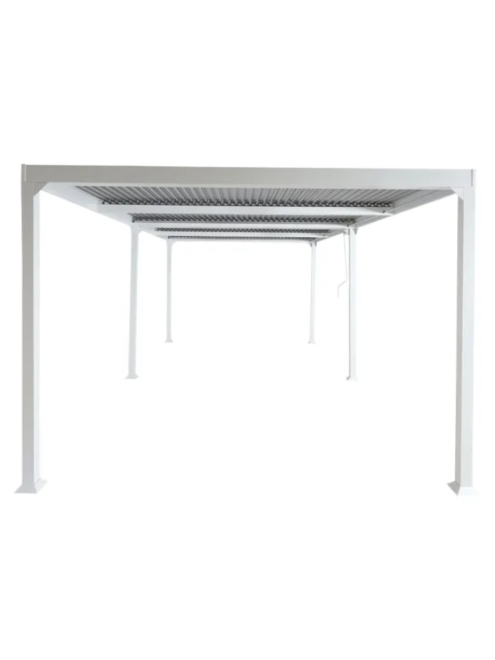 MCW Gartenmöbel<Alu Pergola L41, stabiles Gestell, Weiß