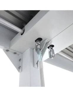MCW Gartenmöbel<Alu Pergola L41, stabiles Gestell, Weiß