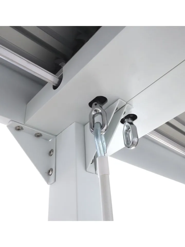 MCW Gartenmöbel<Alu Pergola L41, stabiles Gestell, Weiß