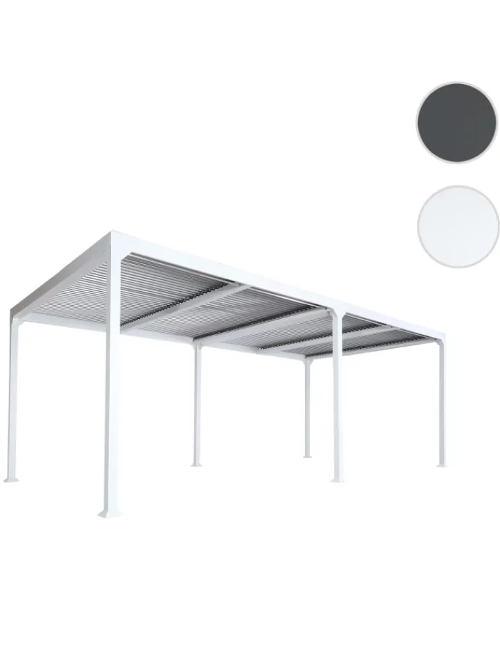 MCW Gartenmöbel<Alu Pergola L41, stabiles Gestell, Weiß