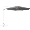 Beliani Gartenmöbel<Ampelschirm SAVONA in Grau/Weiß - (W) 300 x (H) 240 x (L) 300 cm