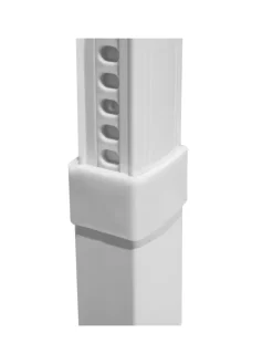 Beliani Gartenmöbel<Ampelschirm SAVONA in Grau/Weiß - (W) 300 x (H) 240 x (L) 300 cm