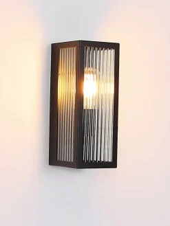 Globo lighting Außenbeleuchtung|Außenleuchten<Außenleuchte "Gundula" in Schwarz - (B)14 x (H)32 x (T)12 cm