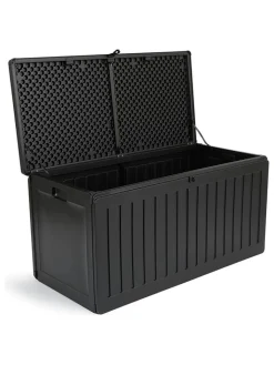 Lifa Living Gartendekoration<Aufbewahrungsbox in Schwarz - (B)109 x (H)55 x (T)52 cm