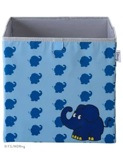 Lifeney Kisten & Körbe<Aufbewahrungsbox "Maus" in Blau - (B)30 x (H)30 x (T)30 cm