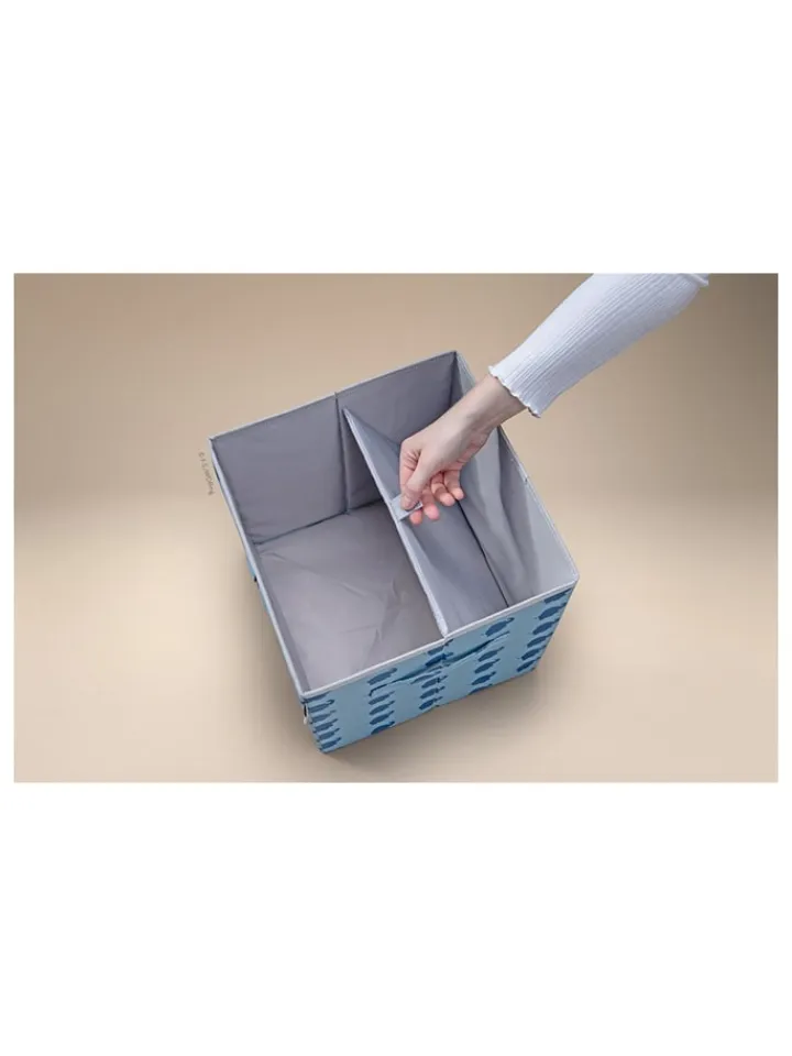 Lifeney Kisten & Körbe<Aufbewahrungsbox "Maus" in Blau - (B)30 x (H)30 x (T)30 cm