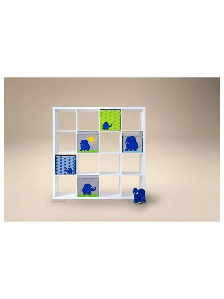 Lifeney Kisten & Körbe<Aufbewahrungsbox "Maus" in Blau - (B)30 x (H)30 x (T)30 cm