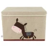 Bieco Spielwaren Kisten & Körbe<Aufbewahrungsbox mit Deckel "Esel" in Beige - (B)51 x (H)36 x (T)36 cm