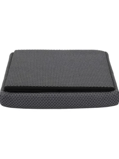 Rétro Chic Sitzmöbel<Aufbewahrungshocker "Atome" in Grau - (B)38 x (H)38 x (T)38 cm