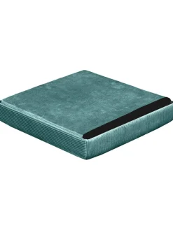 Rétro Chic Sitzmöbel<Aufbewahrungshocker "Giulia" in Petrol - (B)38 x (H)38 x (T)38 cm