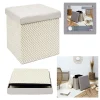 Ethnical Life Sitzmöbel<Aufbewahrungshocker in Beige/ Grau - (B)38 x (H)38 x (T)38 cm