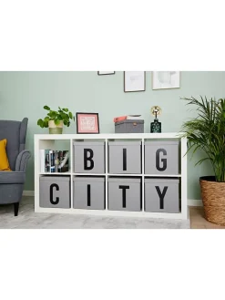 STORE IT Kisten & Körbe<Aufbewahrungskiste "I" in Grau - (B)30 x (H)30 x (T)30 cm