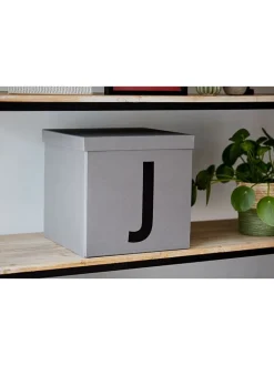 STORE IT Kisten & Körbe<Aufbewahrungskiste "J" in Grau - (B)30 x (H)30 x (T)30 cm