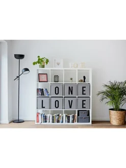 STORE IT Kisten & Körbe<Aufbewahrungskiste "P" in Grau - (B)30 x (H)30 x (T)30 cm
