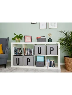 STORE IT Kisten & Körbe<Aufbewahrungskiste "P" in Grau - (B)30 x (H)30 x (T)30 cm