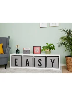 STORE IT Kisten & Körbe<Aufbewahrungskiste "Y" in Grau - (B)30 x (H)30 x (T)30 cm