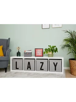 STORE IT Kisten & Körbe<Aufbewahrungskiste "Y" in Grau - (B)30 x (H)30 x (T)30 cm