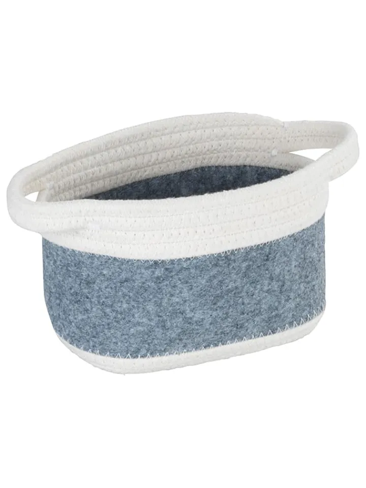 Wenko Kisten & Körbe<Aufbewahrungskorb "Bea" in Grau - (B)18 x (H)13 x (T)12 cm