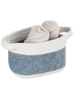 Wenko Kisten & Körbe<Aufbewahrungskorb "Bea" in Grau - (B)18 x (H)13 x (T)12 cm