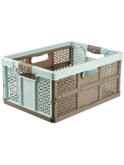 Joybos Kisten & Körbe<Aufbewahrungskorb in Hellbraun/ Hellblau - (B)48 x (H)34,5 x (T)23,5 cm