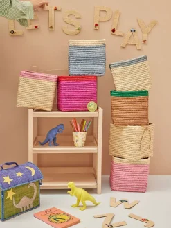 Rice Kisten & Körbe<Aufbewahrungskorb in Rosa - (B)20 x (H)20 x (T)20 cm