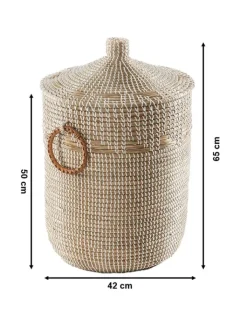 kobolo Kisten & Körbe<Aufbewahrungskorb WOMAWHITE in Beige