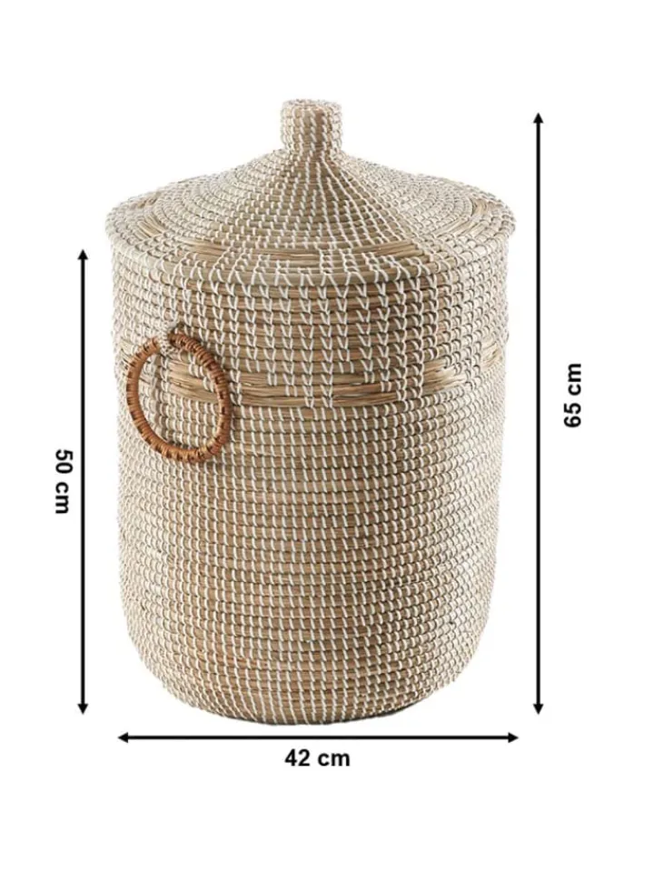 kobolo Kisten & Körbe<Aufbewahrungskorb WOMAWHITE in Beige