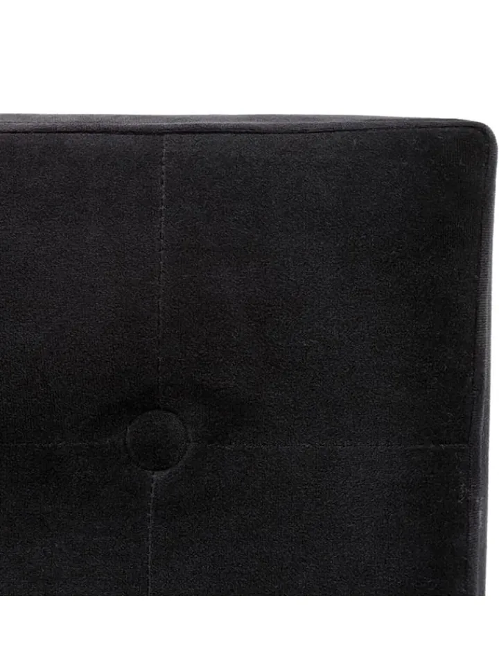 WellHome Sitzmöbel<Aufbewahrungspouf in Schwarz - (B)38 x (H)38 x (T)38 cm