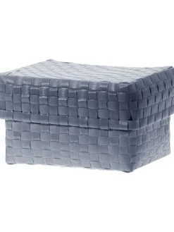Overbeck and Friends Kisten & Körbe<Aufbewahrungsschachtel in Anthrazit - (B)19 x (H)12 x (T)14 cm
