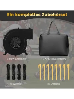 COSTWAY Tv & Audio<Aufblasbare Beamer Leinwand in Schwarz