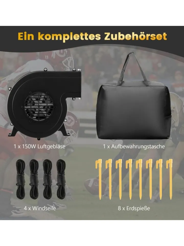 COSTWAY Tv & Audio<Aufblasbare Beamer Leinwand in Schwarz