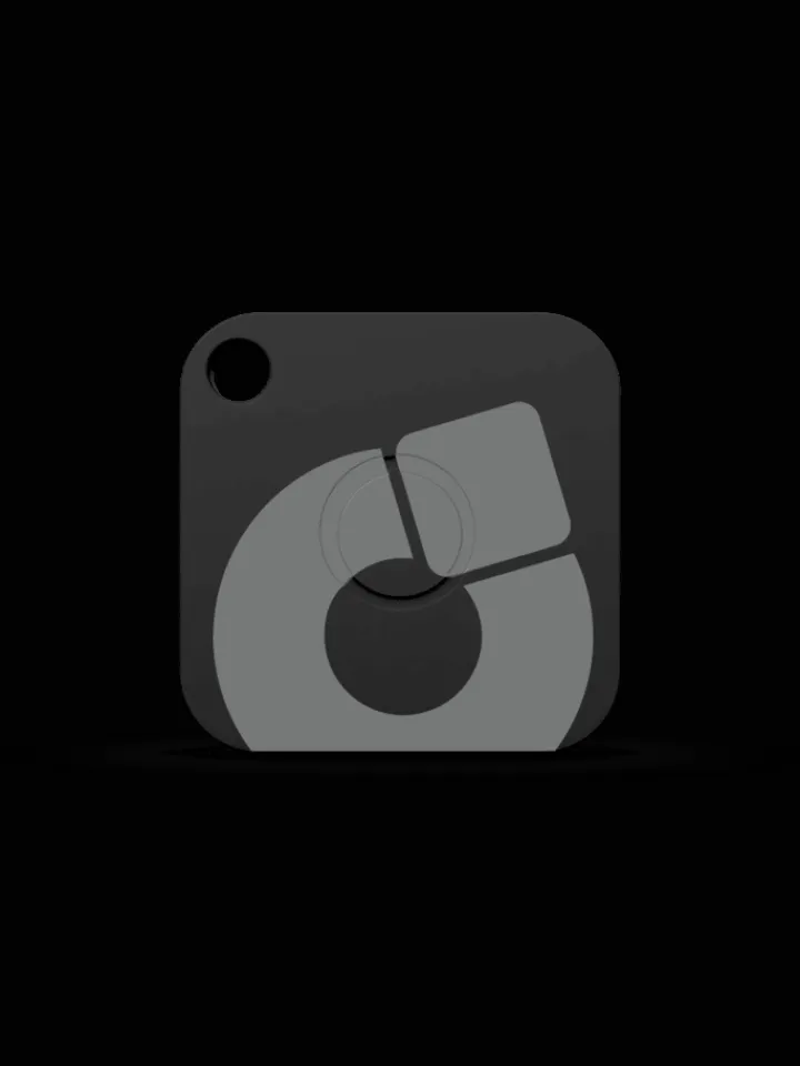 musegear Smarthome & Wetterstationen<Aufladbarer Bluetooth-Schlüsselfinder "recharge" in schwarz, 4er Pack