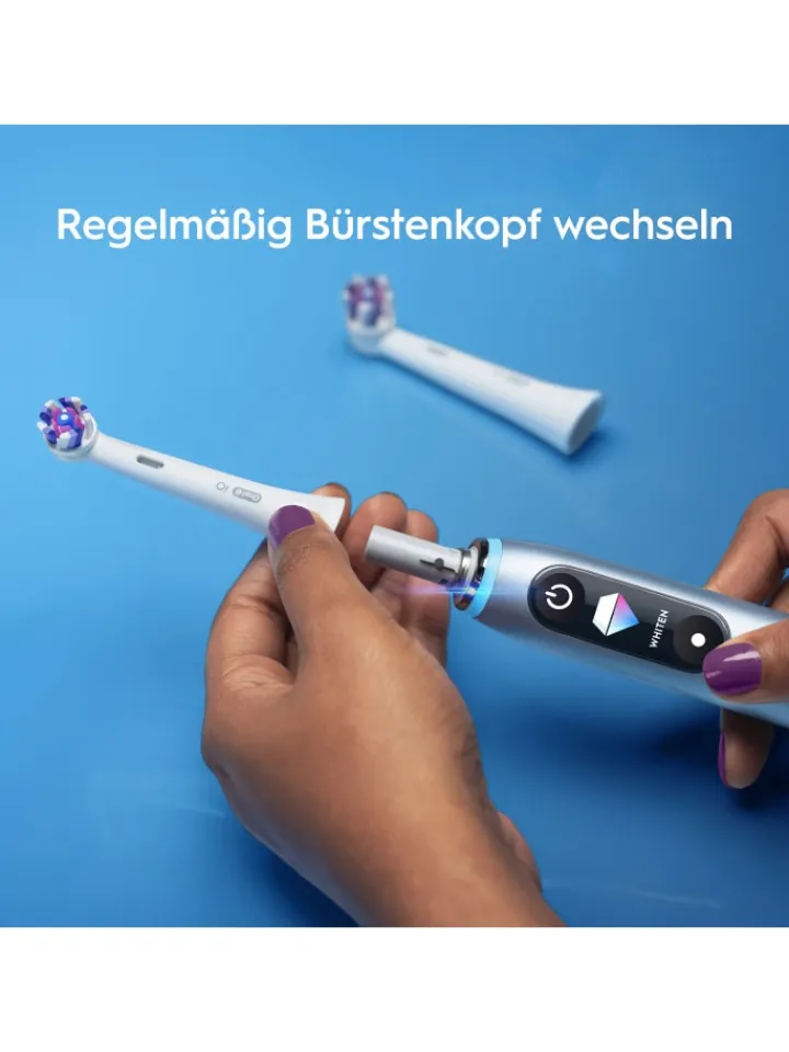 Oral-B Zahn & Mundpflege<Aufsteckbürsten "iO - Strahlendes Weiß" in Weiß (6er-Pack)