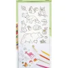 folia PAPER Kreativbedarf & Do-It-Yourself<Ausmalsticker "Nature" - 4 Karten